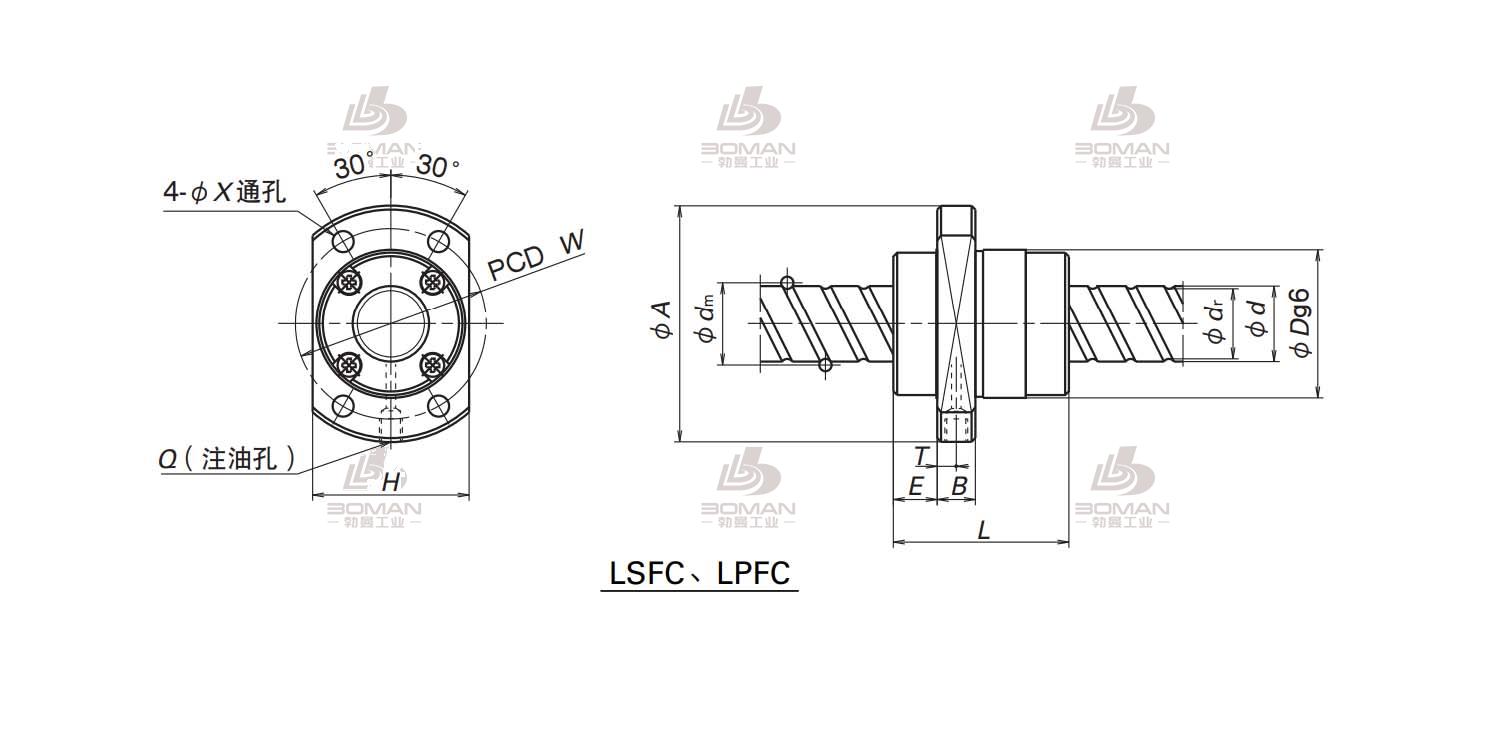 LPFC1616-6-NSK LSFC滚珠丝杠