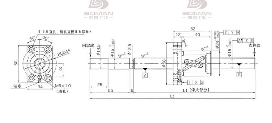 KURODA GG1510DS-BALR-1100A 上海黑田精工丝杆