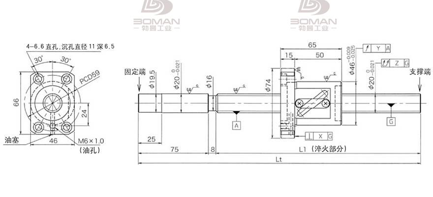 KURODA GG2010DS-BALR-1005A 日本黑田滚珠丝杠型号规格