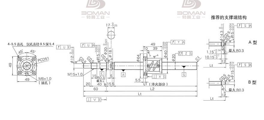 KURODA GP2004ES-AALR-0605B-C3S 黑田丝杆3d软件