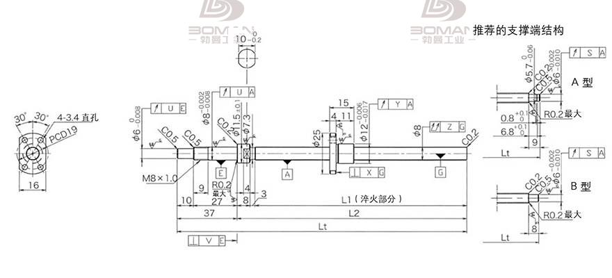 KURODA DP0801JS-HDNR-0180B-C3F 黑田滚珠丝杠更换滚珠方法
