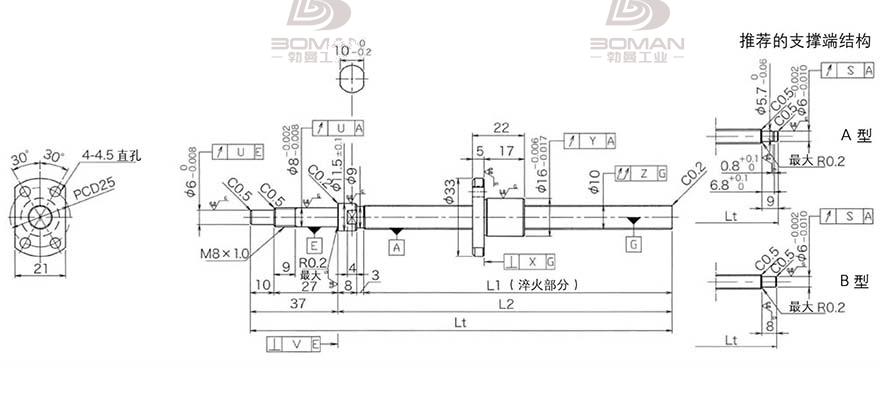 KURODA DP1002JS-HDNR-0320B-C3F 黑田精工的滚珠丝杠是什么