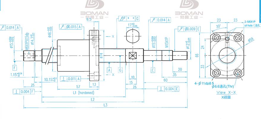 TBI XSVR02010B1DGC5-399-P1 tbi丝杆生产制造厂家